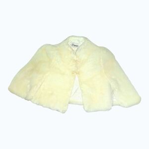 Chic Cream Fur Cape for Kids